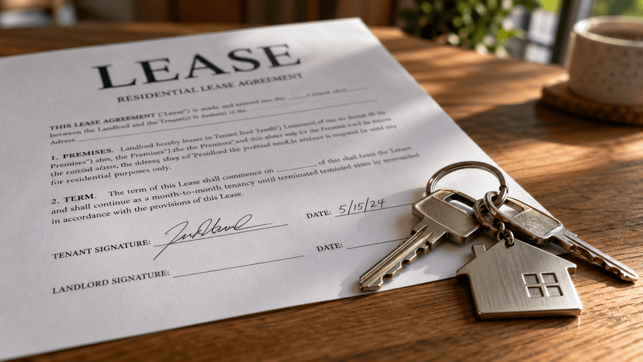 Signed Shanghai apartment lease with keys — Hello China handles negotiation and lease review