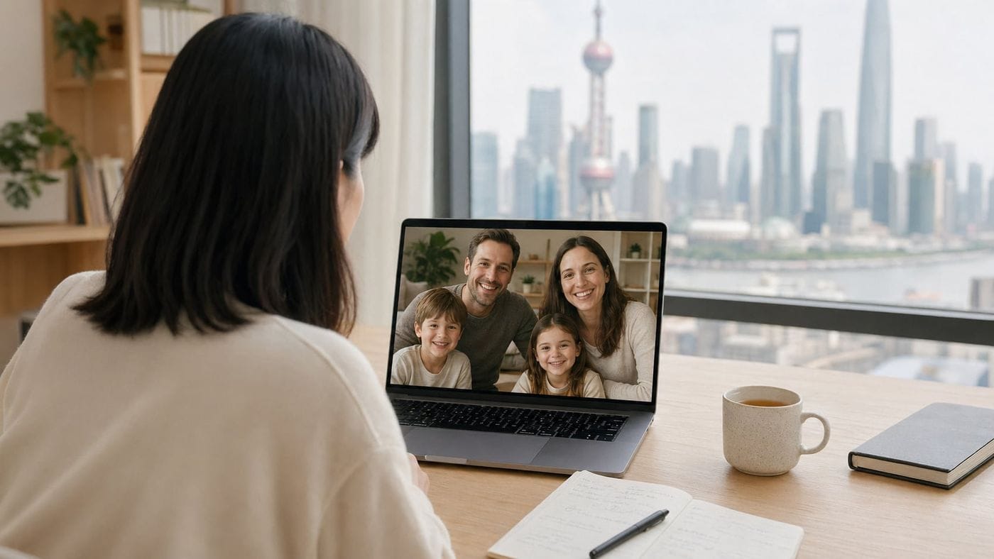 Hello China founder on a video diagnostic call — Shanghai relocation consulting in action